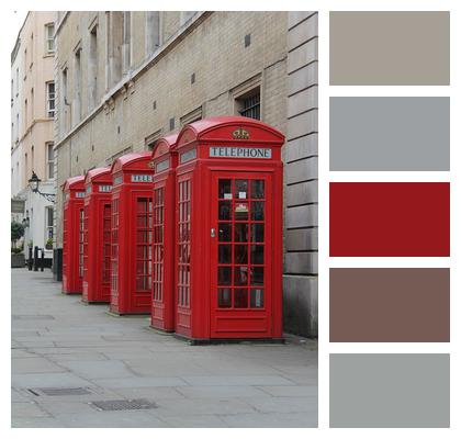 London Telephone Red Phone Box Image